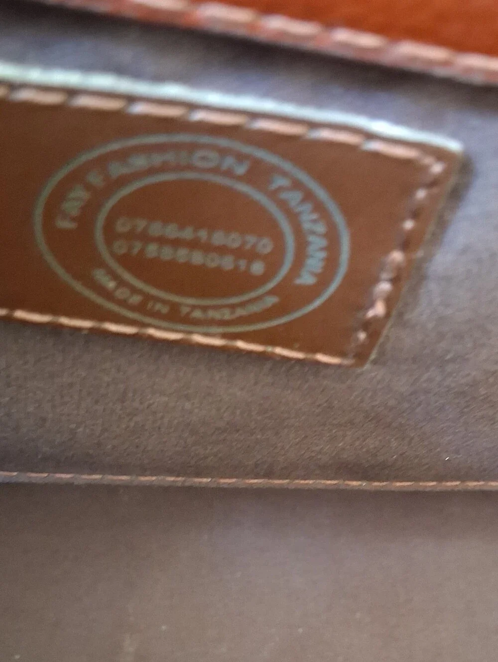 Chestnut Brown Leather Briefcase with Wooden Top Handle